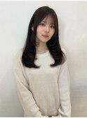 イメチェン/ピンクベージュ/アンブレラカラー/前髪/栄矢場町