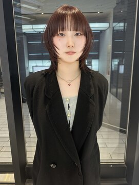 キーン 吉祥寺店(keen) 【saya】ハッシュカット×レッドブラウン/吉祥寺