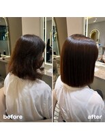 アース 渋谷店(HAIR&MAKE EARTH) まとまる美髪ボブ縮毛矯正