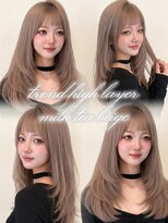 エルバイラビス 大宮(elu by lovis)&nbsp;《巴結生》ミルクティーベージュ/ホワイトベージュ