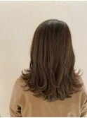 大人女性向け☆外ハネレイヤーロブ/エアリー/オトナ可愛い30代