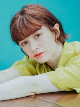 ヘアー アークス 上大岡店(hair ARKS) ボブ×アプリコットオレンジARKS上大岡