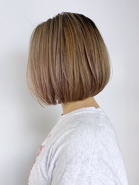 アイティー バイ アルバム 中野店(IT by ALBUM) バレイヤージュボブ_くびれヘアビタミンカラー_ba361951