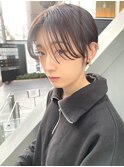 「NUDE」#10代20代30代 前髪なしショート 束感ショート ピンク