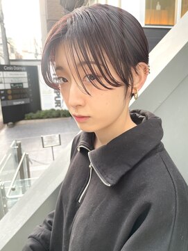 ヌード(NUDE) 「NUDE」#10代20代30代 前髪なしショート 束感ショート ピンク