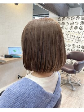 コワファーストナガサキシャンプーボーイ(COIFF1RST NAGASAKI SHAMPOO BOY) 大人ショートボブ×ナチュラルボブ×ミニボブ  20代30代40代