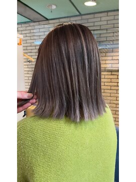 ラフ(LAFF) #黒髪#ボブルフ#ネビージュ#小顔#ワンレン