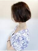 《knit銀座》大人可愛い20代30代40代ショートボブ丸み前下がり