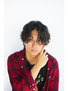 メンズサロン ゴールド 名古屋(GOALD) ミディアムスパイラルセンターパート