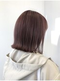 ブリーチハイトーンカラーショートボブツヤ髪スタイル髪質改善