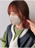 大人可愛い20代30代フェイスインナーボブ×ベリーピンク