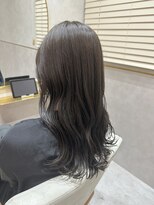 ジーナ 高槻(Zina) グレージュ×韓国風ウェーブ