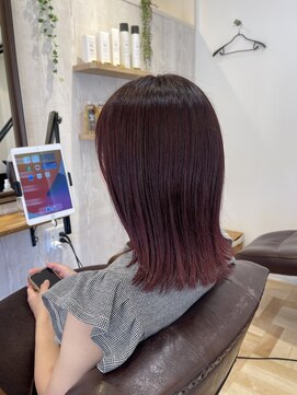 ルヴェール(Le Vert) ピンクグラデーション×切りっぱなし