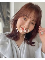 くびれレイヤー小顔カット大人ガーリーチョコレートモード
