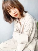 【unami】ミディアムレイヤー×ワンカールパーマ 澤田杏奈