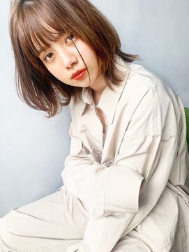 アンアミ キチジョウジ(Un ami Kichijoji) 【unami】ミディアムレイヤー×ワンカールパーマ 澤田杏奈