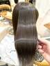 【津田指名限定】カット+ダメージレス縮毛矯正+生カラー+TOKIO Tr