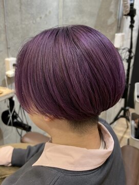 ロダット 横浜(LODAT by little) ショートボブ×ラベンダーカラー【LODAT横浜】