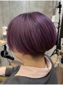 ショートボブ×ラベンダーカラー【LODAT横浜】