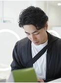 メンズ大人ショートパーマ