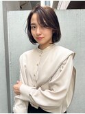 【20代・30代おすすめ♪】小顔ショートボブ×艶髪トリートメント