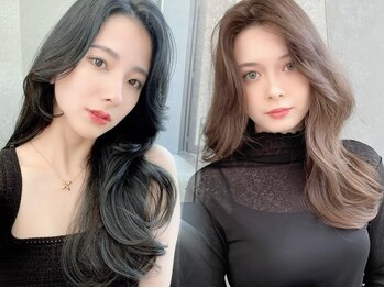 ロンド リリー 銀座(Lond Lily)の写真/前髪×顔周りで創る韓国ヘアで小顔を叶える！時間が経っても扱いやすい再現性の高いスタイルに導く[銀座]