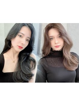 前髪×顔周りで創る韓国ヘアで小顔を叶える！時間が経っても扱いやすい再現性の高いスタイルに導く[銀座]