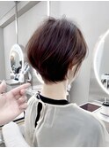 ショートボブ白髪染め白髪ぼかし似合わせカットメルティカラー