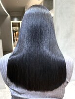 ブリーチなしチェリーブラウン髪質改善縮毛矯正酸性ストレート
