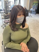 ナンバー(number+)&nbsp;20代30代大人可愛いレイヤーカットグレージュ