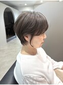 脱白髪染め大人美人ショート