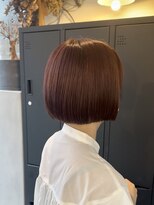 アンダーバーホワイト 広島 並木店(_WHITE)&nbsp;ミニボブ ピンクブラウン 髪質改善