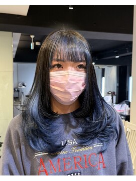 アンドバイモードケイズ (and by MODE K's) レイヤーカット、インナーcollar