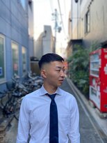 クフィア メンズヘアー カンポ 天王寺店(CUFFIA MEN'SHAIR CAMPO)&nbsp;センターパート メンズガイルヘアマレットヘアフェードカット