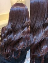 アロマ ヘアー ルーム 新宿3号店(AROMA hair room)&nbsp;ブリーチなしダブルカラーでラベンダーブラウン