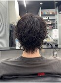 シャドウパーマ波巻きパーマメンズウルフ柏駅