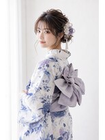 ウィールール 札幌店(WE RULE)&nbsp;20代30代 浴衣ヘアセット×ゆるふわシニヨンアレンジ