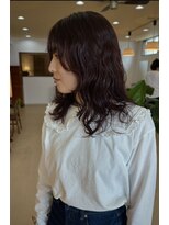 エトイ(etoi)&nbsp;赤髪×ミディアムパーマ