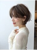 【横顔美人】美シルエットの大人可愛い丸みショートボブ
