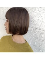 ブーム(BOOM)&nbsp;【大分】ベーシックボブ　ナチュラルブラウン　キレイめボブ
