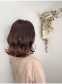 《era》こなれミディ メープルブラウン くびれヘア みわ