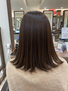 プログレス 国分寺店(PROGRESS) 【松田】セミディ/ミディアムスタイル／酸性縮毛矯正/オージュア