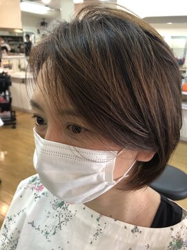 香芝美容室 長めのショート