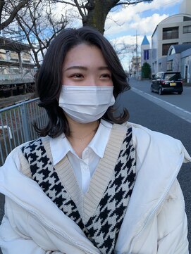 シェノン 武庫之荘(CHAINON) ショコラベージュ/ボブルフ/ベビーバング/カール/くびれヘア