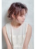 デザインカラー×レイヤーカット×ウェットヘアオリーブベージュ
