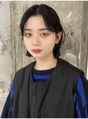 ラフ黒髪ボブ