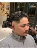 【LUDLOW BLUNT】フェードカット バーバーツーブロック 大阪本町