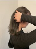 ブリーチなしのオリーブグレー.