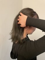 ディア(Dear)&nbsp;ブリーチなしのオリーブグレー.