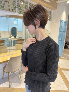 ロンド ストラーダ 心斎橋(Lond strada) ショート×ハイライト白髪ぼかし×シルキーベージュ[心斎橋]